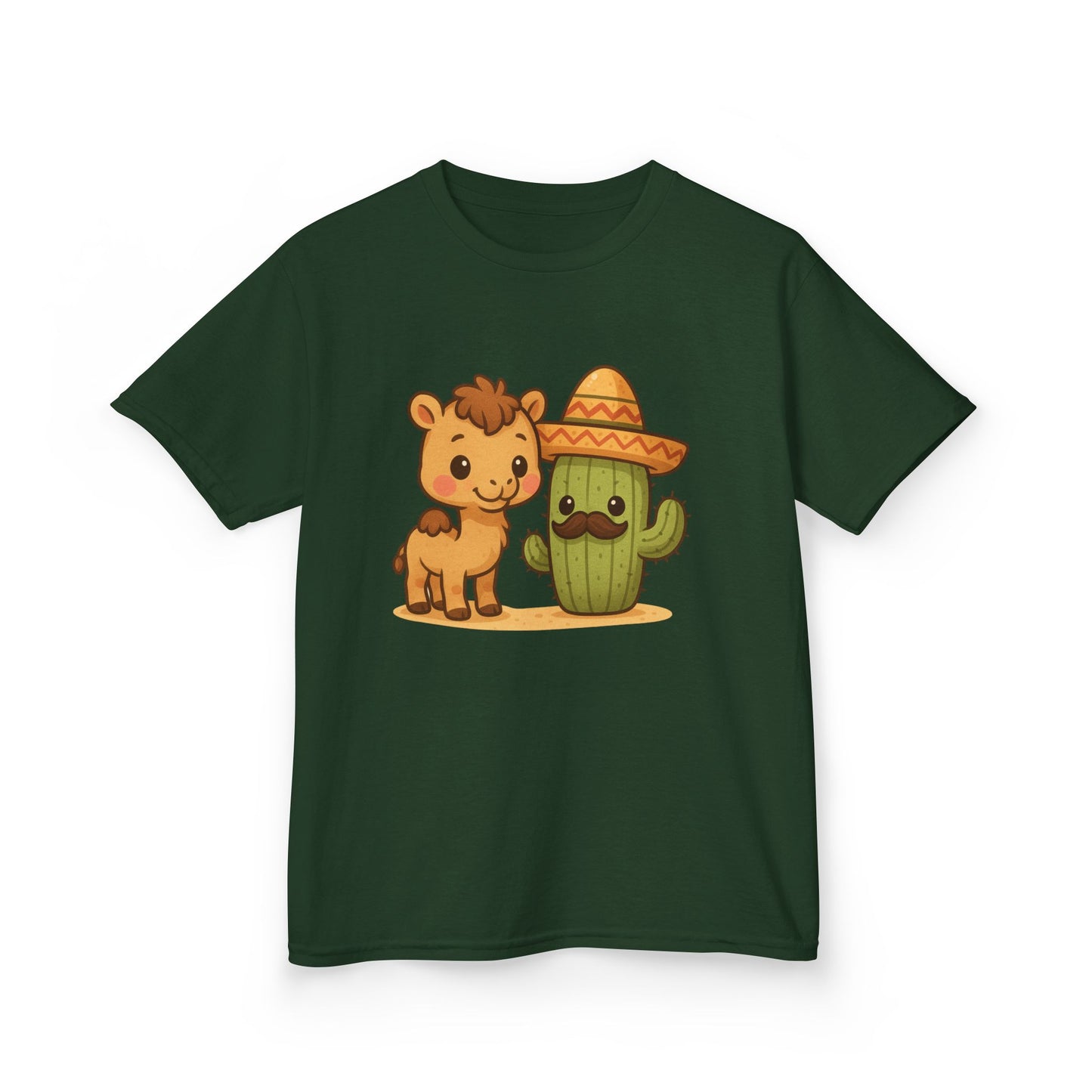 Cactus and Camel Kids Tee, Perfect for Birthdays, Play Dates, Summer, Gifts, Casual Wear, Back to School, Cute Shirt, Graphic