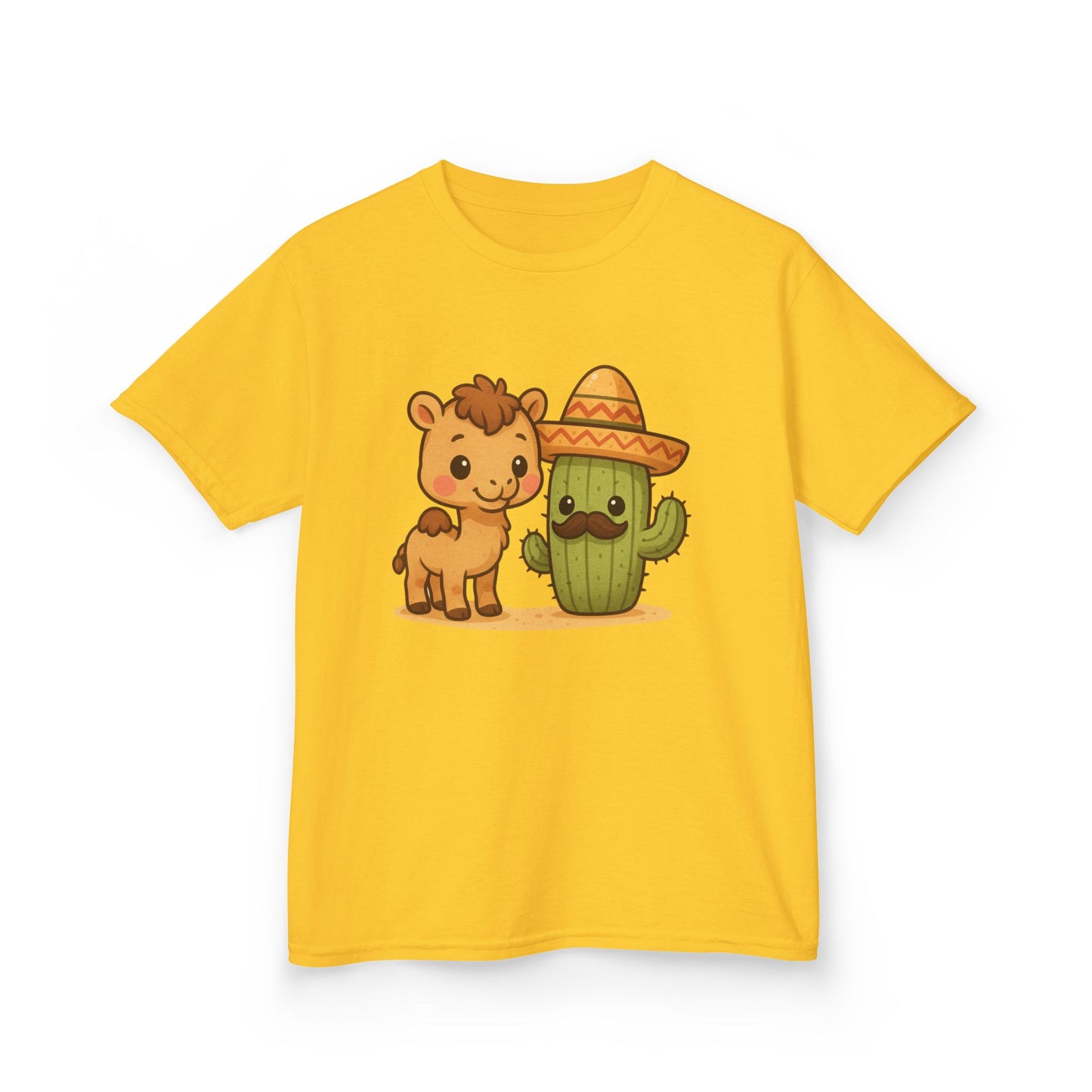 Cactus and Camel Kids Tee, Perfect for Birthdays, Play Dates, Summer, Gifts, Casual Wear, Back to School, Cute Shirt, Graphic