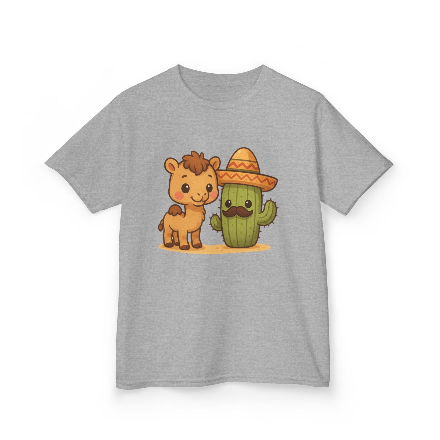 Cactus and Camel Kids Tee, Perfect for Birthdays, Play Dates, Summer, Gifts, Casual Wear, Back to School, Cute Shirt, Graphic