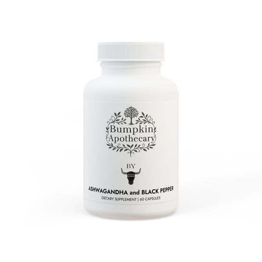 Ashwagandha and Black Pepper Supplement (60 capsules)