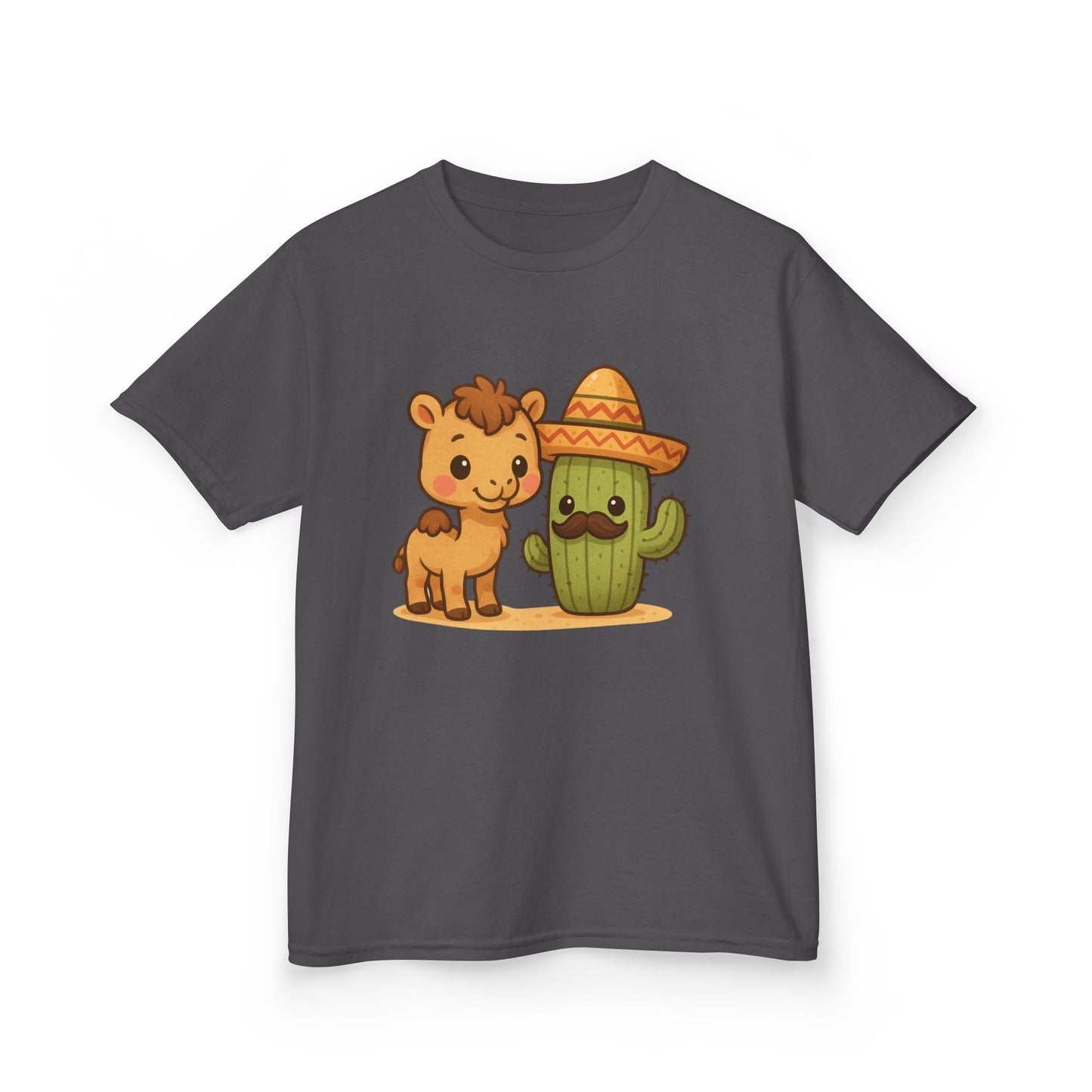 Cactus and Camel Kids Tee, Perfect for Birthdays, Play Dates, Summer, Gifts, Casual Wear, Back to School, Cute Shirt, Graphic