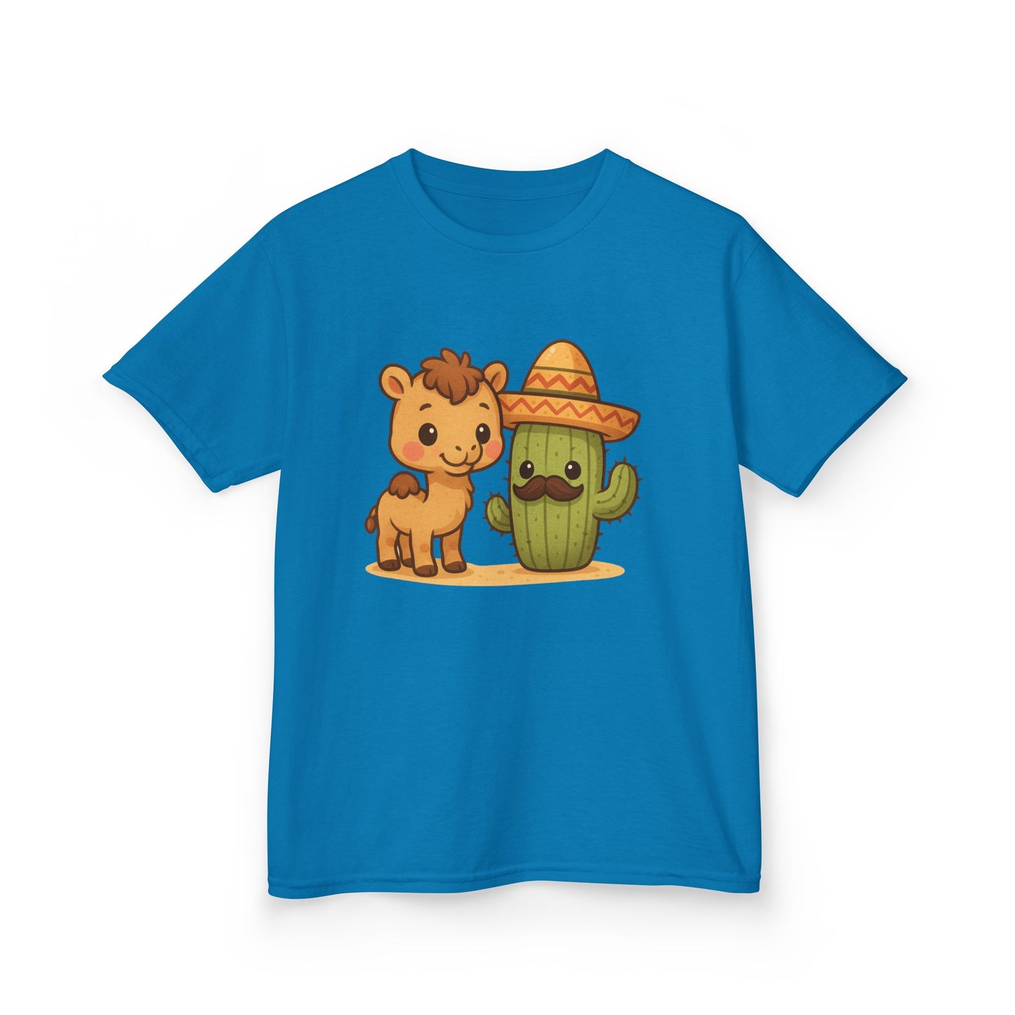 Cactus and Camel Kids Tee, Perfect for Birthdays, Play Dates, Summer, Gifts, Casual Wear, Back to School, Cute Shirt, Graphic