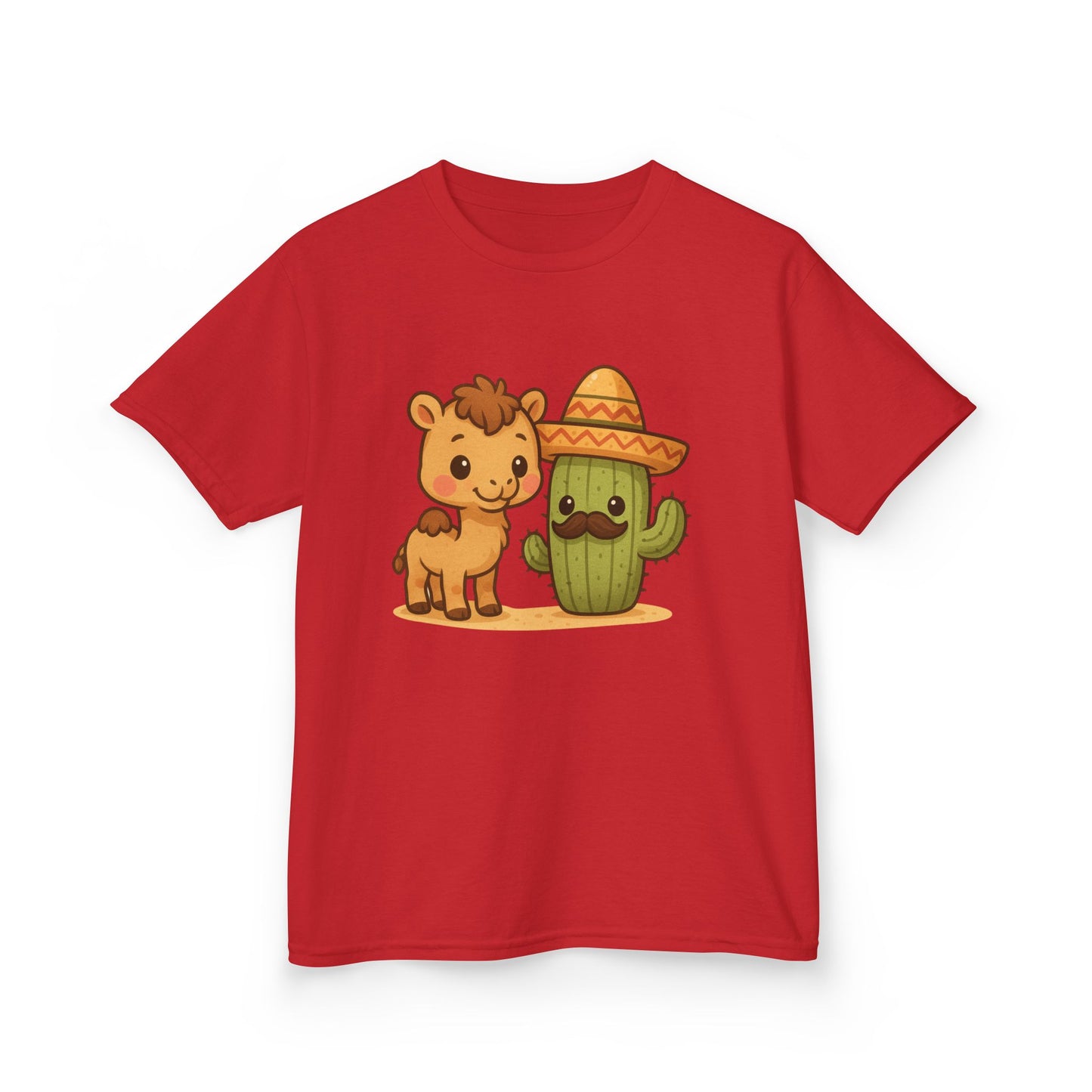 Cactus and Camel Kids Tee, Perfect for Birthdays, Play Dates, Summer, Gifts, Casual Wear, Back to School, Cute Shirt, Graphic
