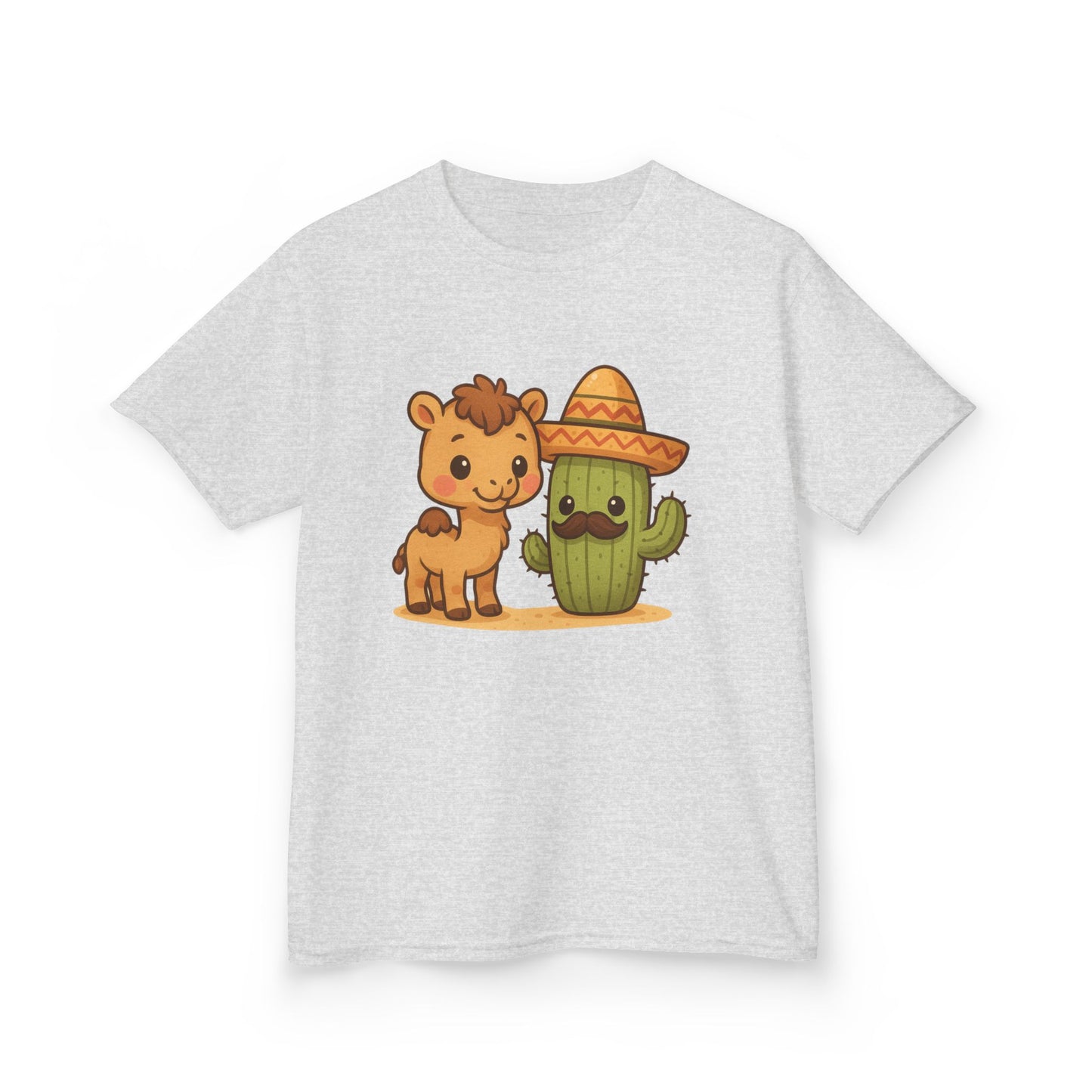 Cactus and Camel Kids Tee, Perfect for Birthdays, Play Dates, Summer, Gifts, Casual Wear, Back to School, Cute Shirt, Graphic