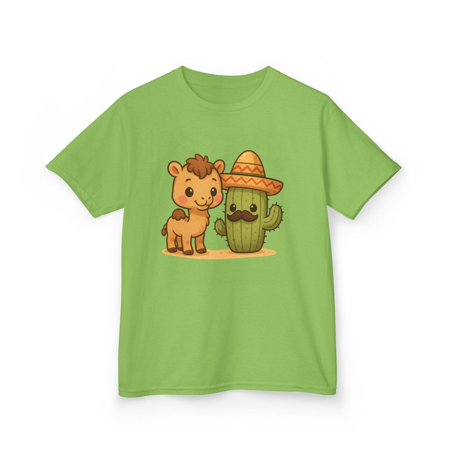 Cactus and Camel Kids Tee, Perfect for Birthdays, Play Dates, Summer, Gifts, Casual Wear, Back to School, Cute Shirt, Graphic