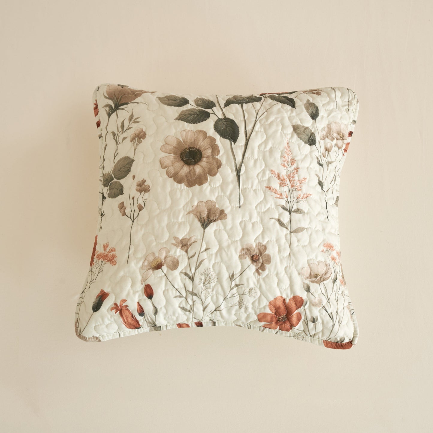 Country Meadow Throw Pillow Covers - Set of 2, 18x18 Inches