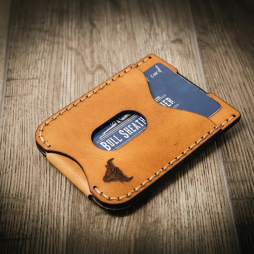 Handmade Full-Grain Leather Money Clip Wallet for Men — The Keller Money Clip