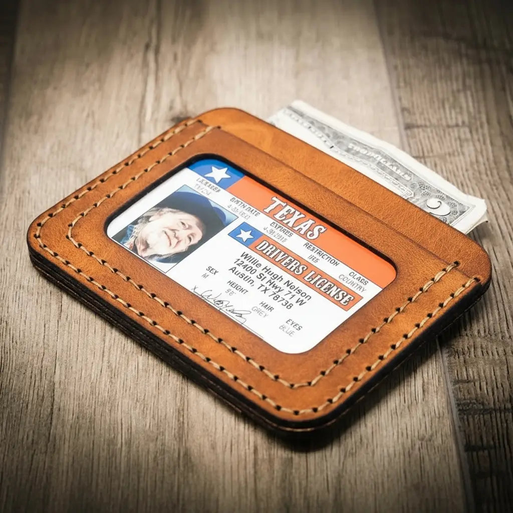 Handmade Full-Grain Leather Minimalist Wallet for Men — Mansfield Minimalist Wallet
