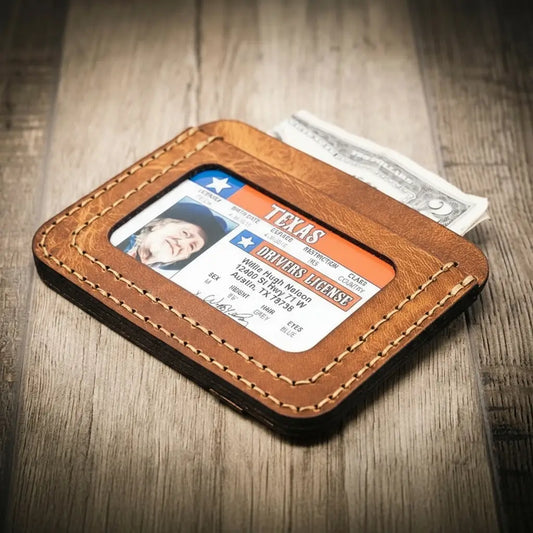 Handmade Full-Grain Leather Minimalist Wallet for Men — Mansfield Minimalist Wallet