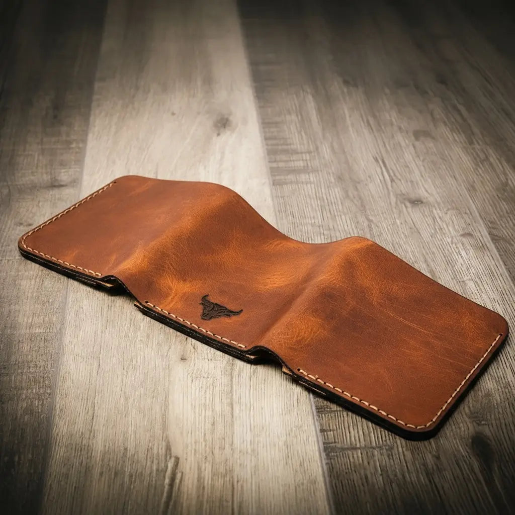 Handmade Full-Grain Leather Trifold Wallet for Men — The Trinity Trifold Wallet