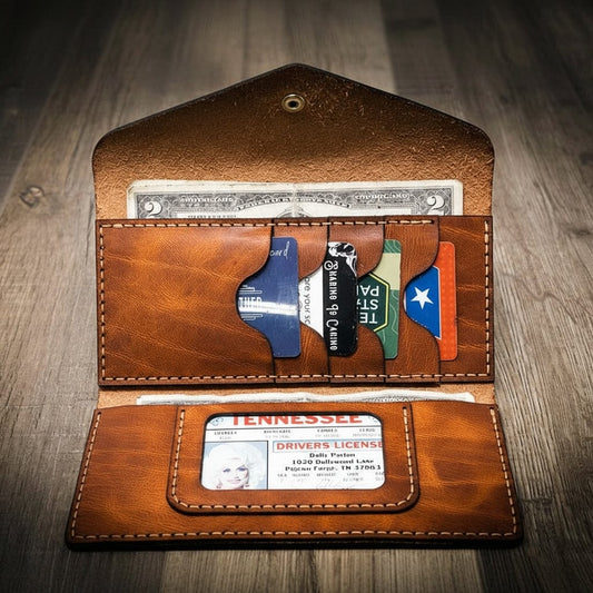 Sugar Land Clutch Wallet - Chestnut Brown