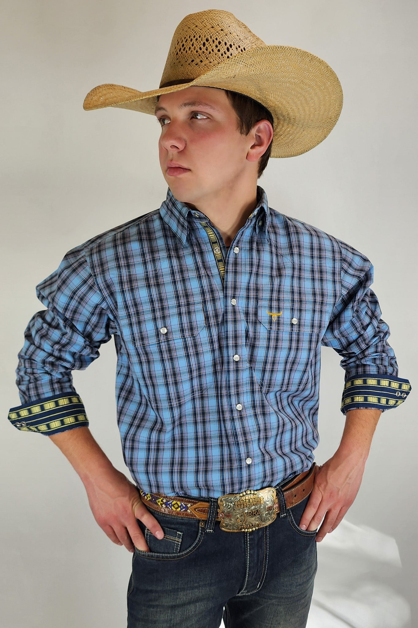 Drover Men's Western Shirt The Stockade - Signature Series -  Pearl Snap Shirt