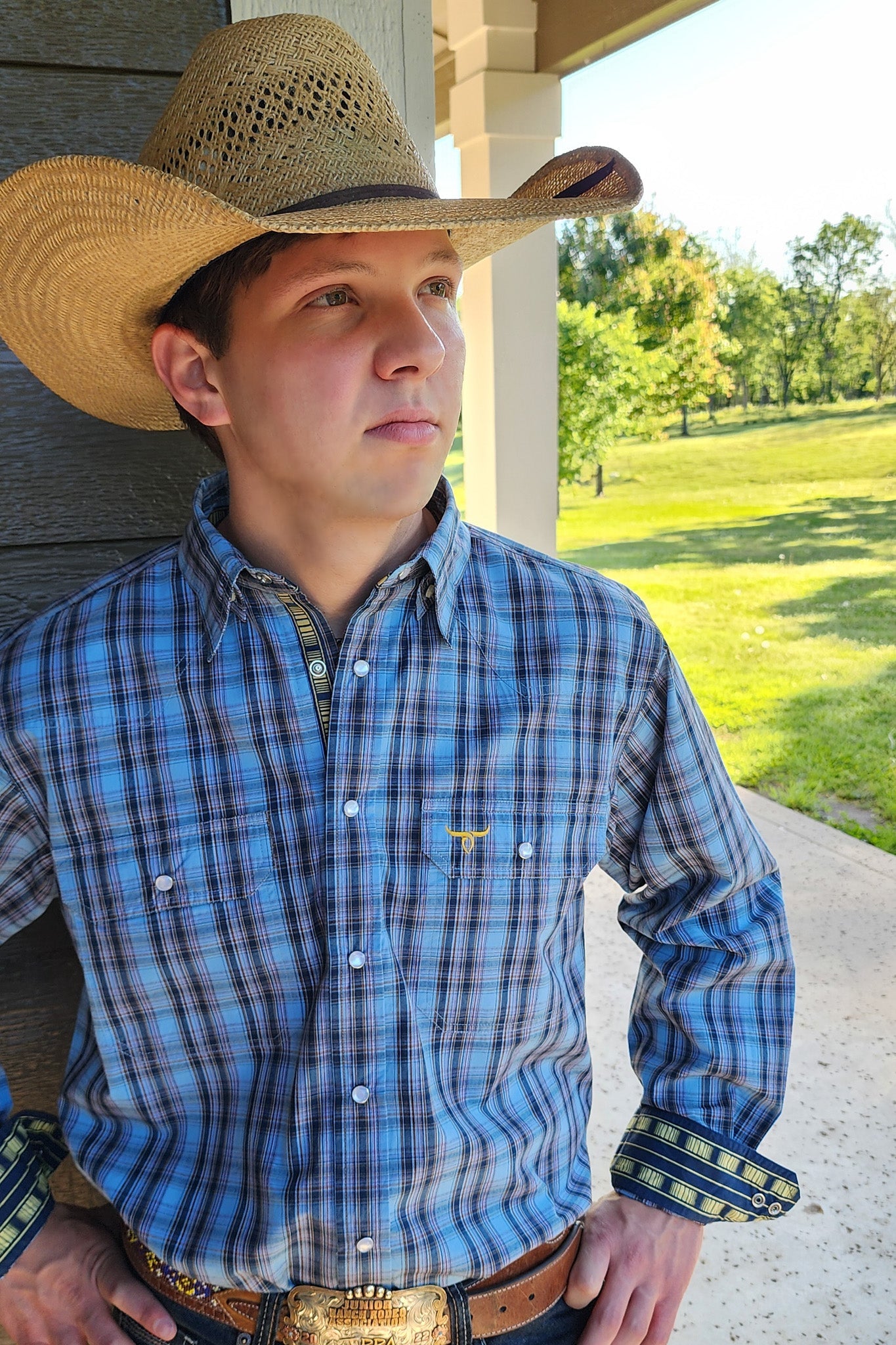 Drover Men's Western Shirt The Stockade - Signature Series -  Pearl Snap Shirt