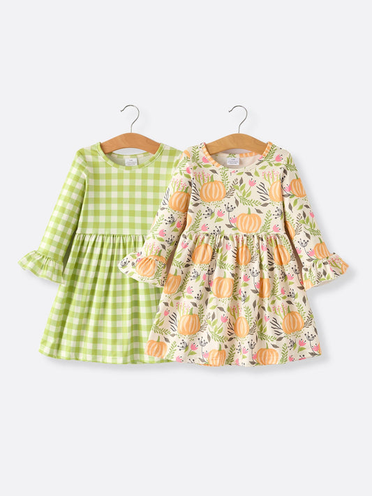 2 Piece Fall Girls Dress Set