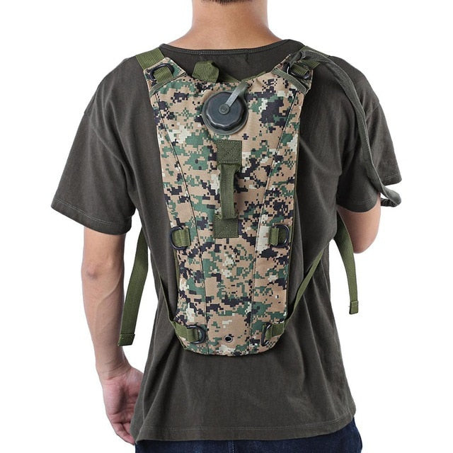 3L Hydration Backpack with Water Bladder – MOLLE Outdoor Pack