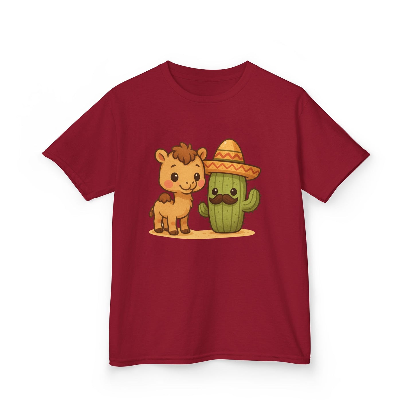 Cactus and Camel Kids Tee, Perfect for Birthdays, Play Dates, Summer, Gifts, Casual Wear, Back to School, Cute Shirt, Graphic