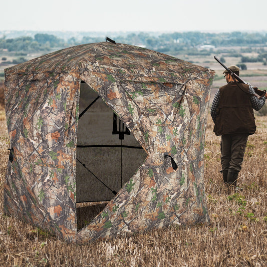 270° See-Through Hunting Blind with Silent Magnetic Door – 2-3 Person