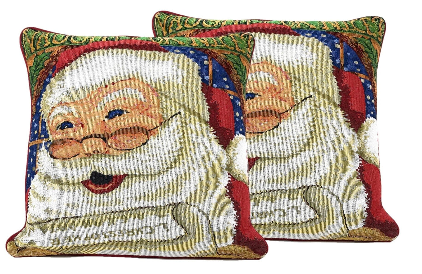 Santa Claus Christmas Throw Pillow Cover - 16" x 16"