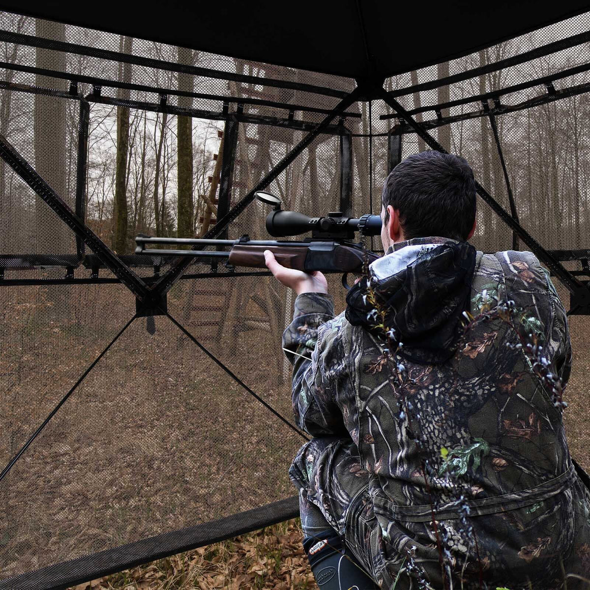 2-3 Person 270° See-Through Pop-Up Hunting Blind