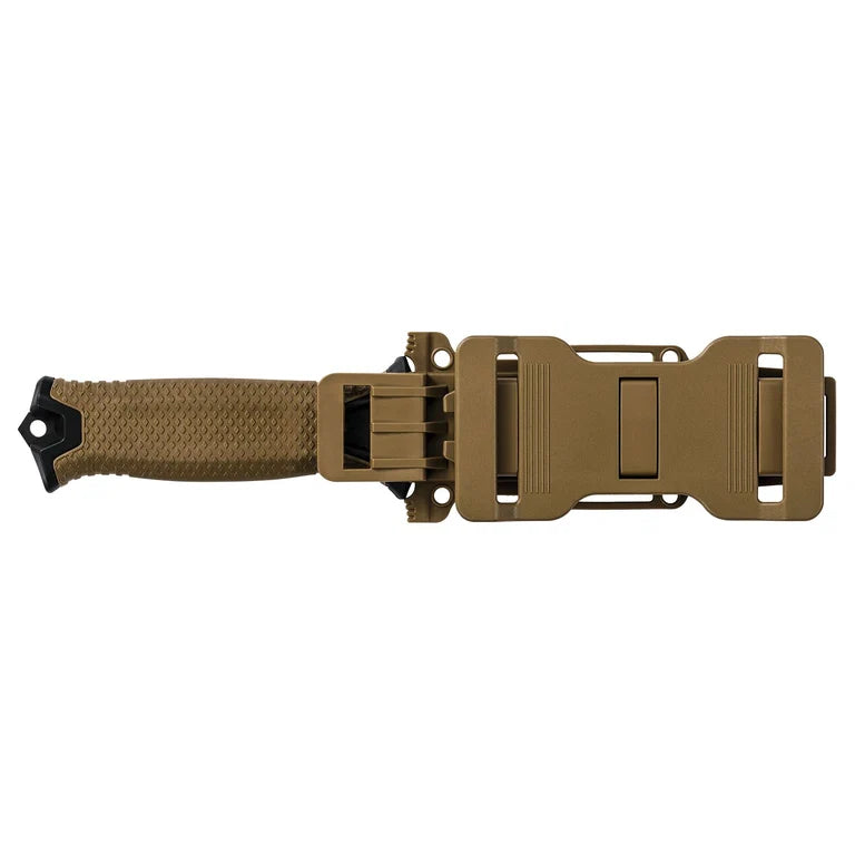 Gerber StrongArm Fixed Blade Knife – Serrated, Coyote with MOLLE Sheath