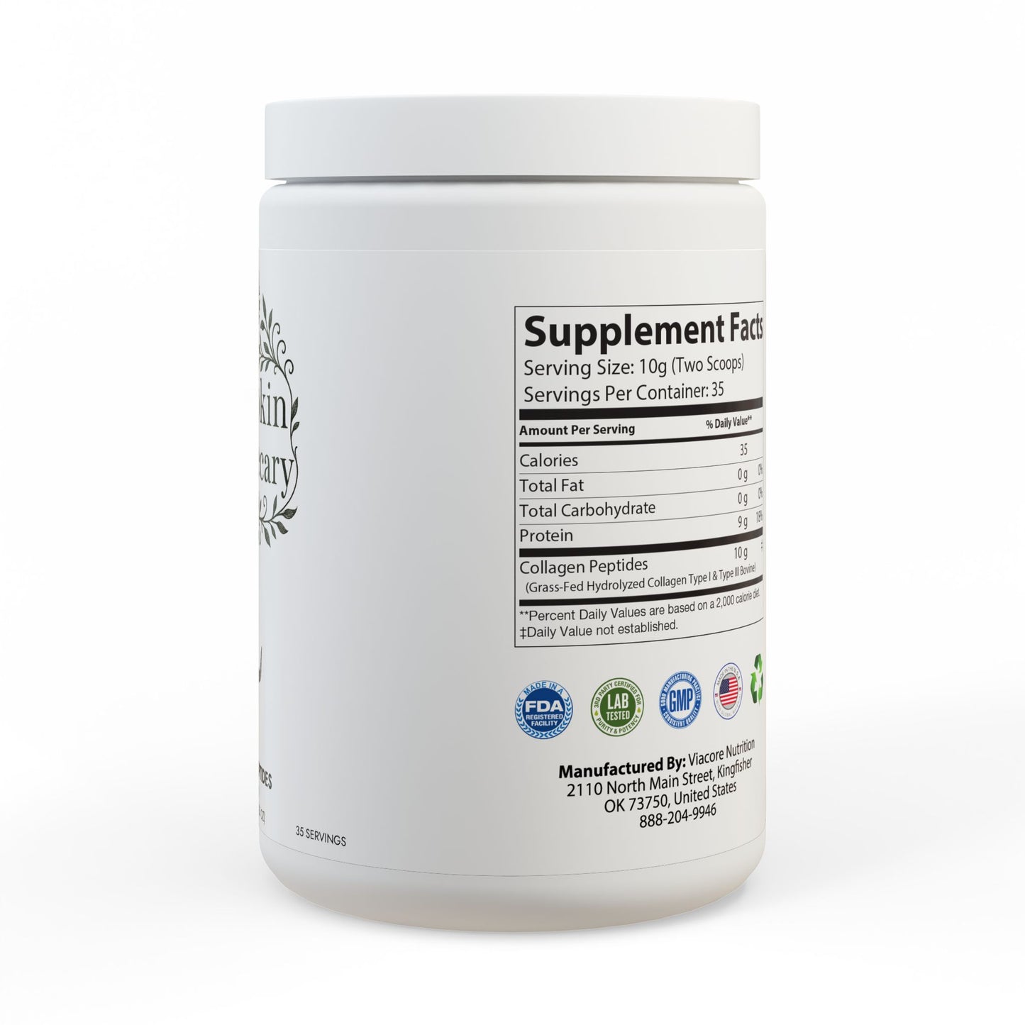 Collagen Peptides Type I & III Supplement (350g, 12.3oz)