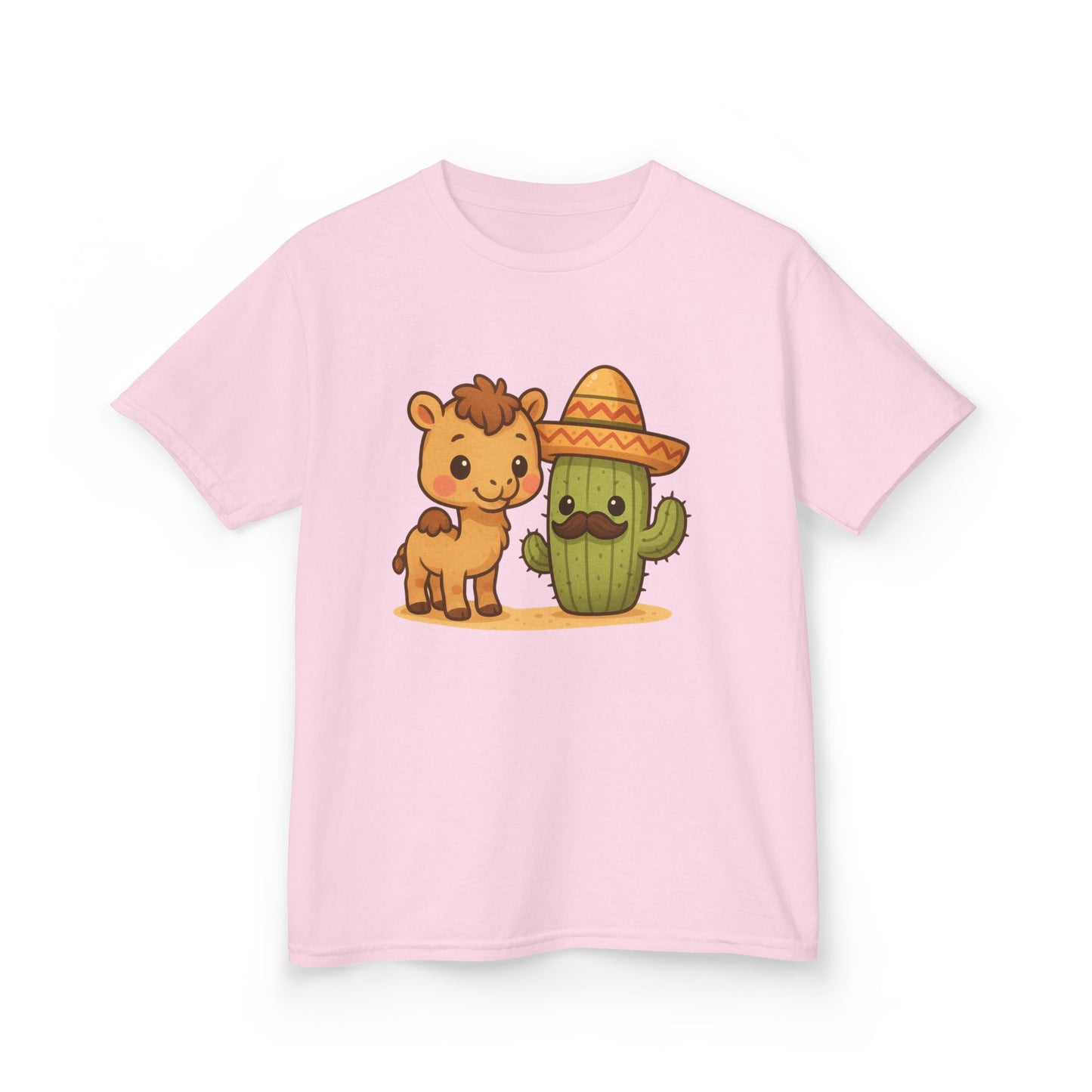 Cactus and Camel Kids Tee, Perfect for Birthdays, Play Dates, Summer, Gifts, Casual Wear, Back to School, Cute Shirt, Graphic