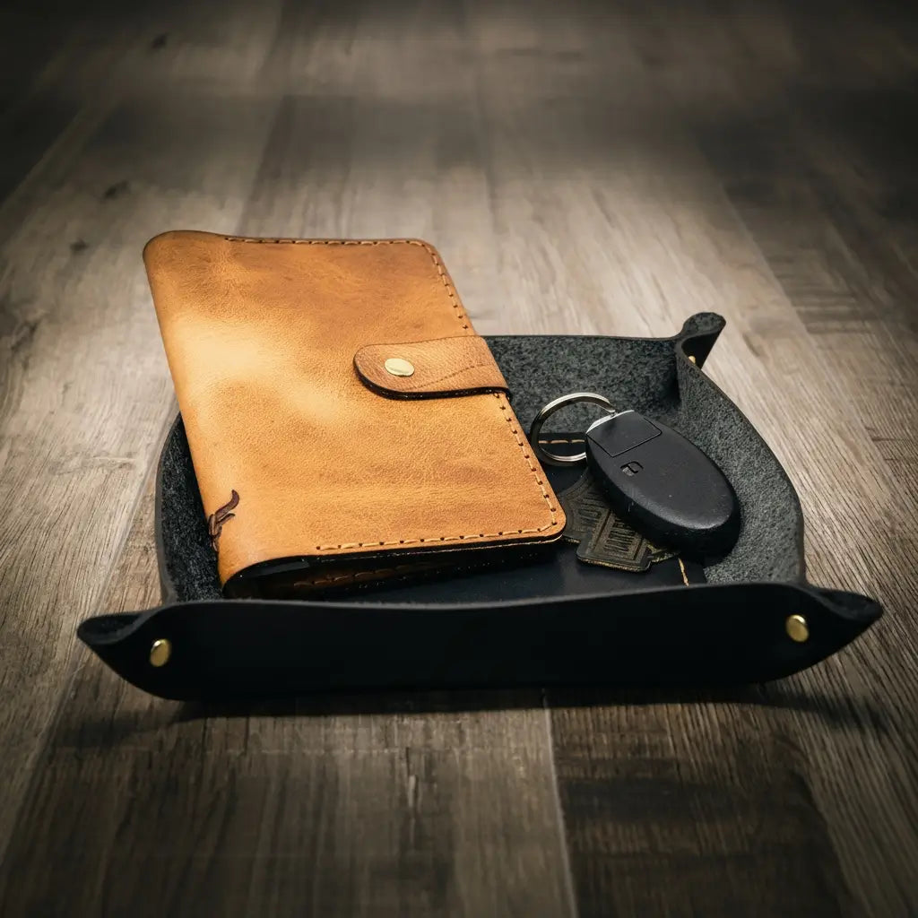 Handmade Full-Grain Leather — Valet Tray