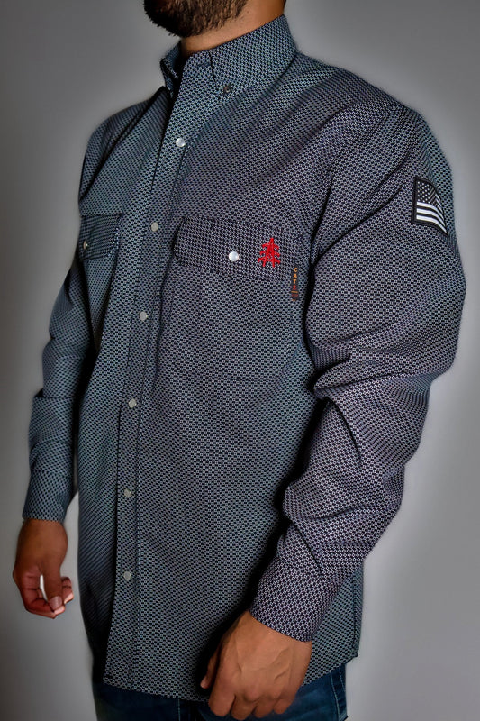 Pearl Snap Work Shirt Fire Resistant