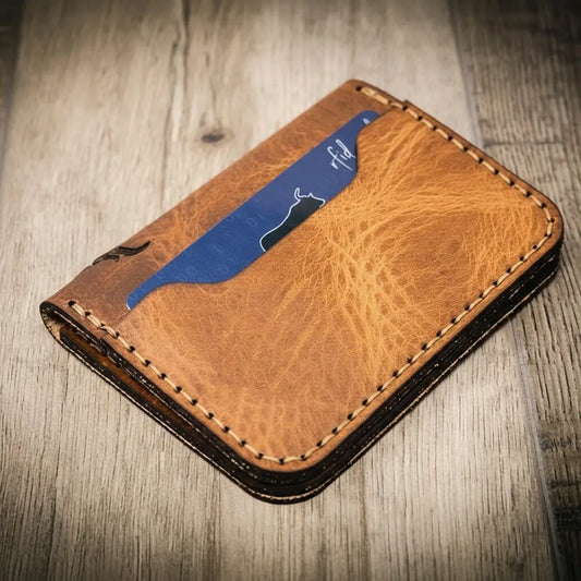 The Georgetown Minimalist Wallet in Saddle Tan