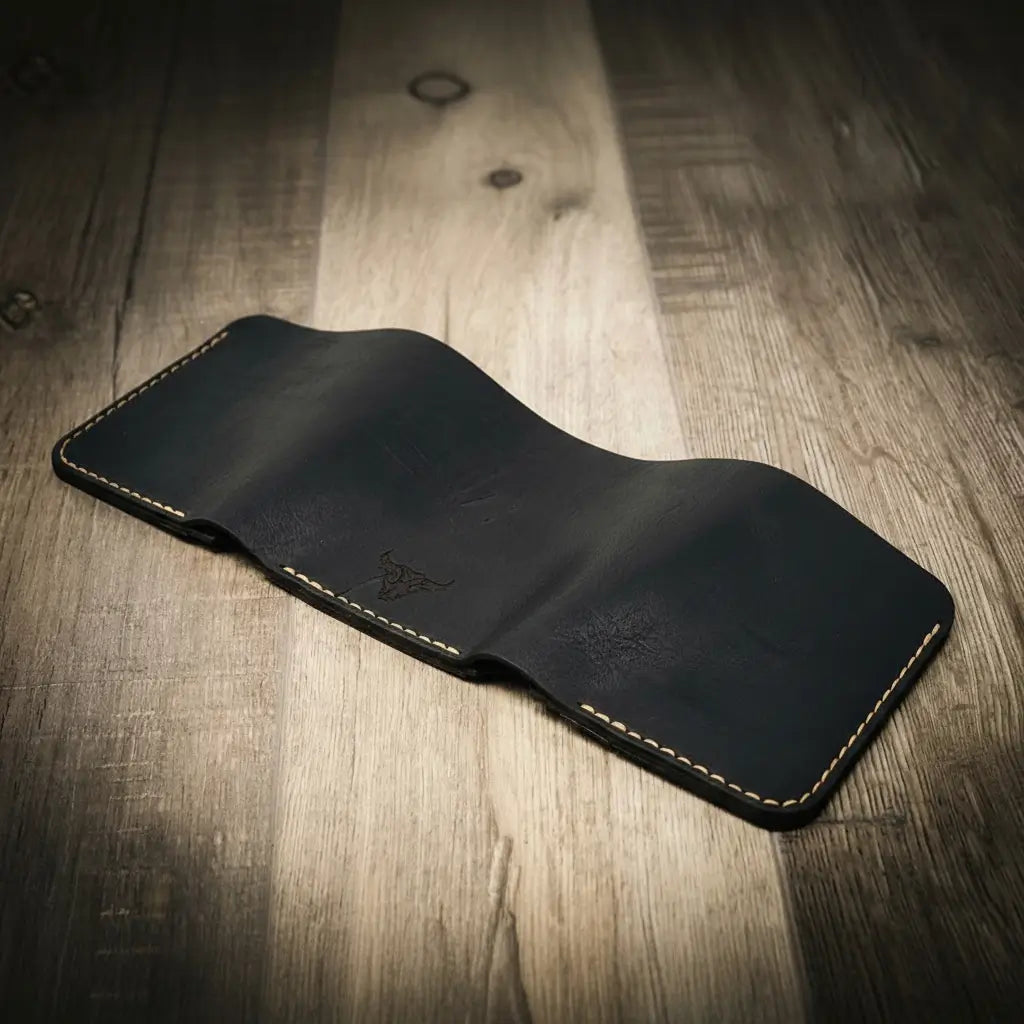 Handmade Full-Grain Leather Trifold Wallet for Men — The Trinity Trifold Wallet