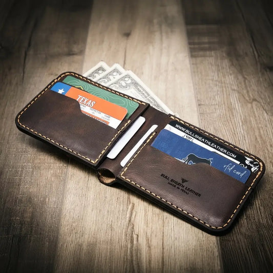 Western Bifold Wallet - Walnut Brown