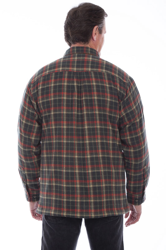 Scully Trail Haven - Men's Western Flannel Shirt Jacket