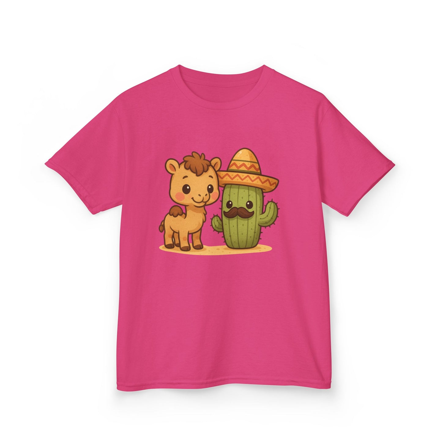 Cactus and Camel Kids Tee, Perfect for Birthdays, Play Dates, Summer, Gifts, Casual Wear, Back to School, Cute Shirt, Graphic