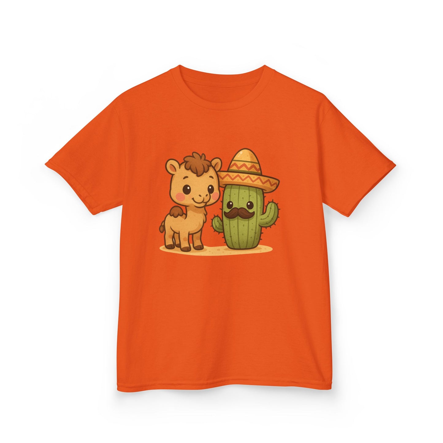 Cactus and Camel Kids Tee, Perfect for Birthdays, Play Dates, Summer, Gifts, Casual Wear, Back to School, Cute Shirt, Graphic