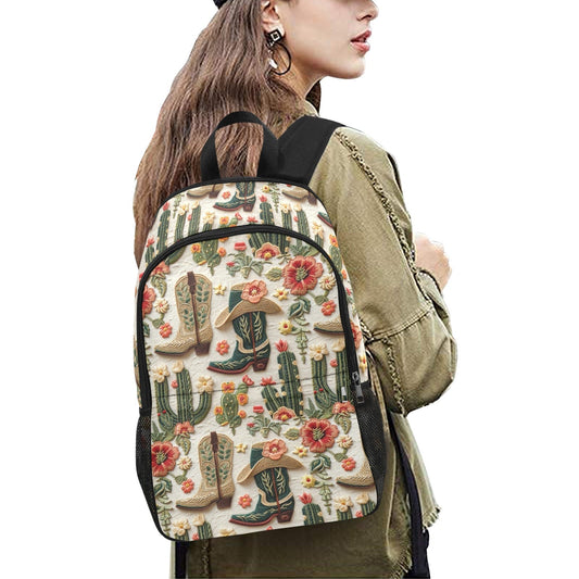 Desert Floral and Boots Backpack