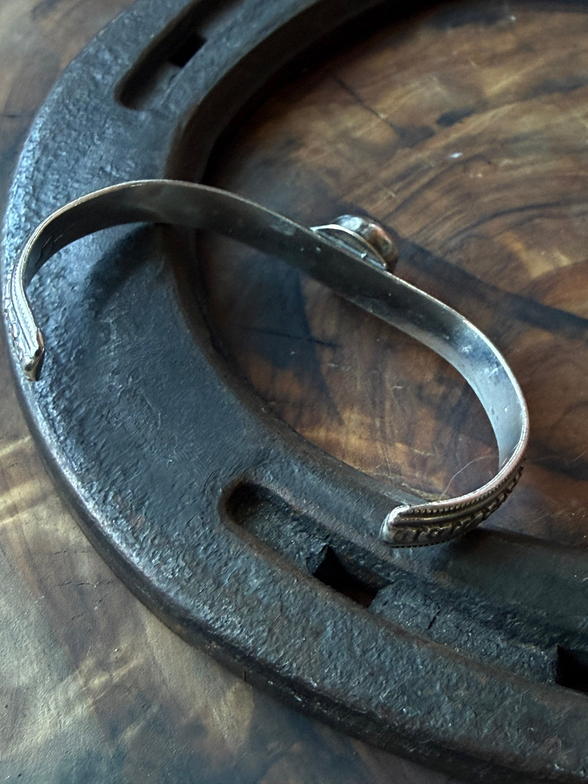 Sonoran Turquoise Sterling Silver Cuff Bracelet by Bootleg Silver Co – view 20