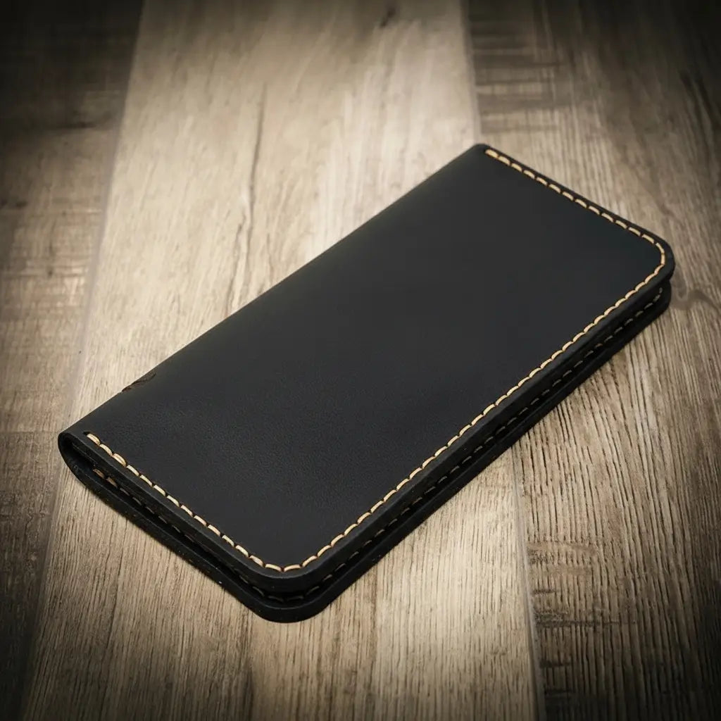 The Houstonian Long Wallet - Black