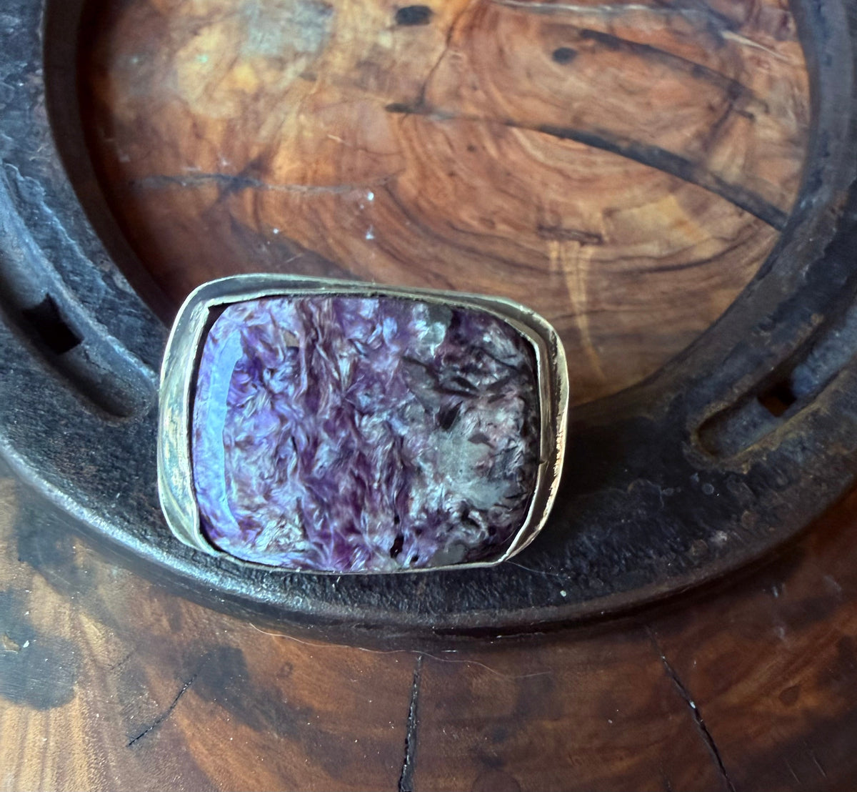 Charoite Hat & Lapel Pin by Bootleg Silver Co – view 6
