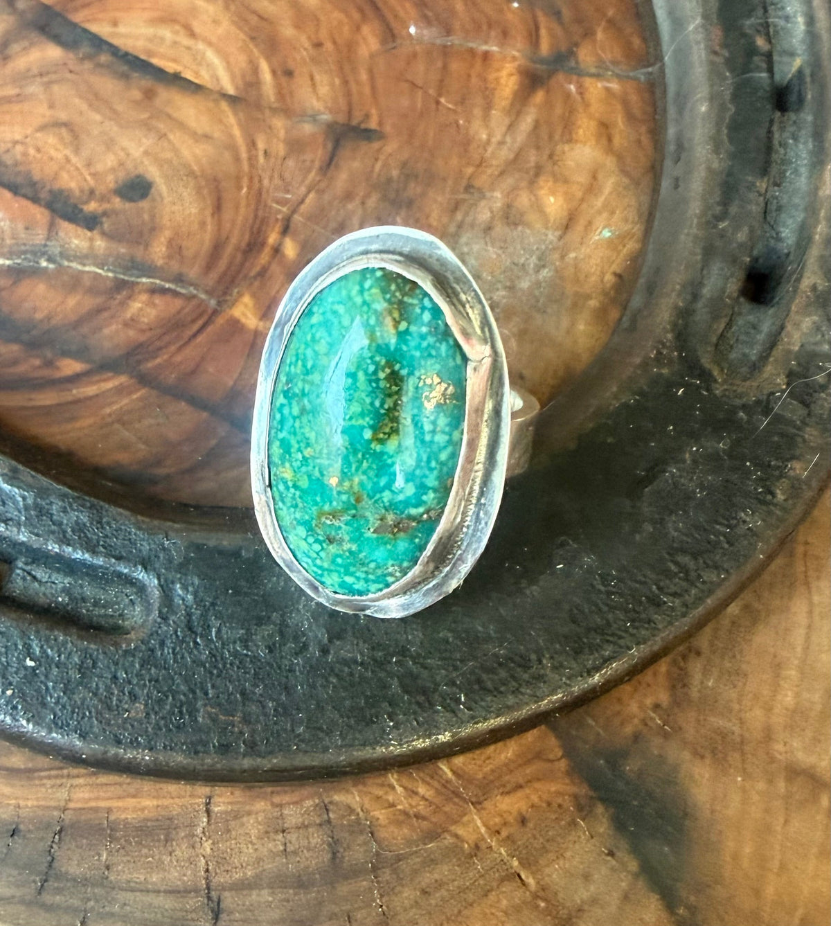 Dorothy Series | Whitewater Turquoise & Pyrite Ring