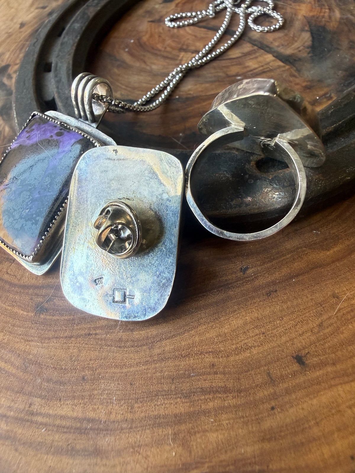 Charoite Hat & Lapel Pin by Bootleg Silver Co – view 4