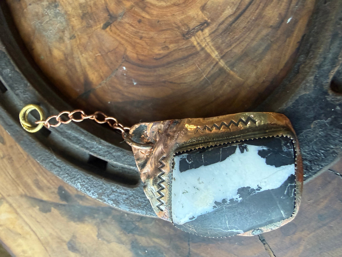 White Buffalo Copper Bag Clip by Bootleg Silver Co – view 3