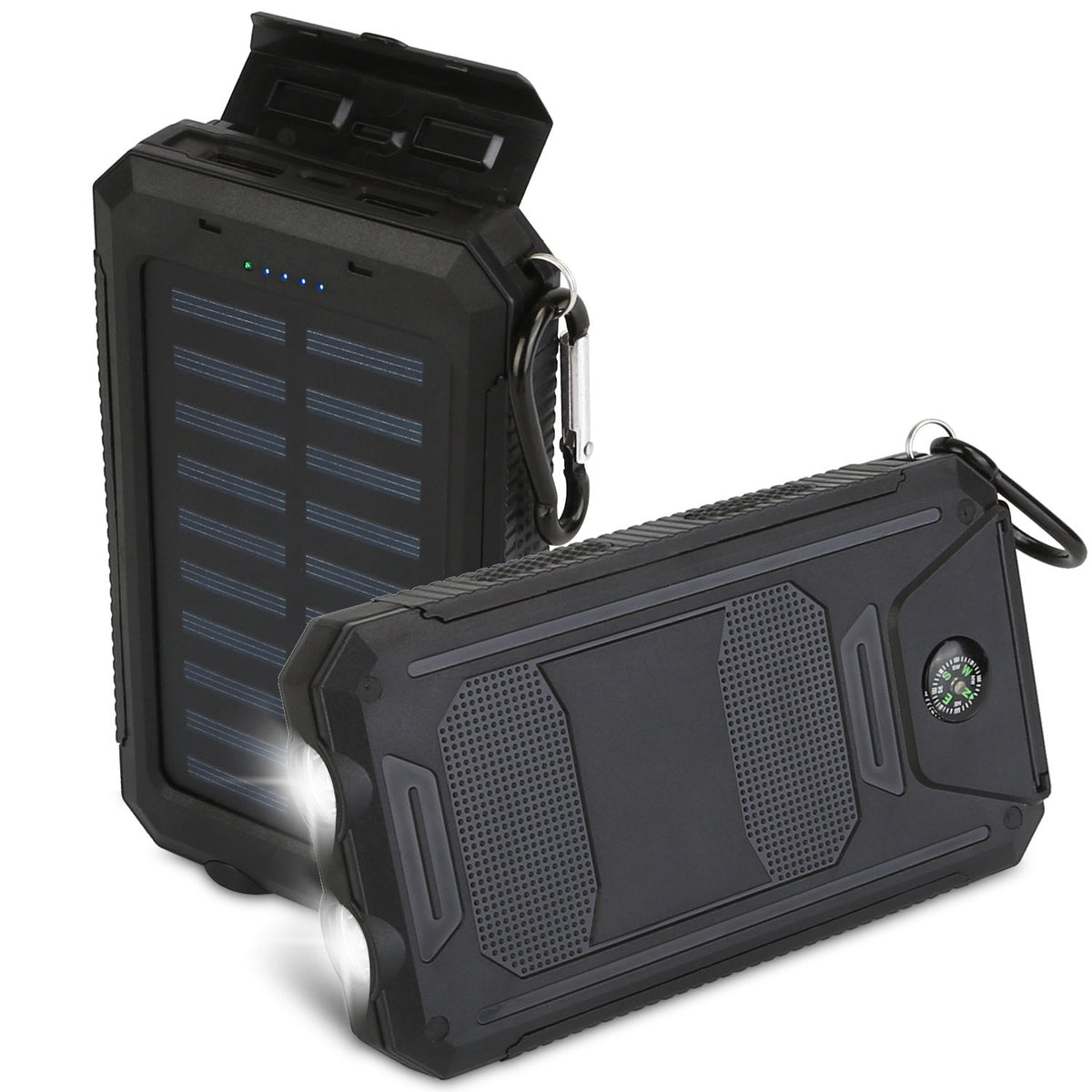 10000mAh Solar Power Bank – Dual USB Outdoor Portable Charger