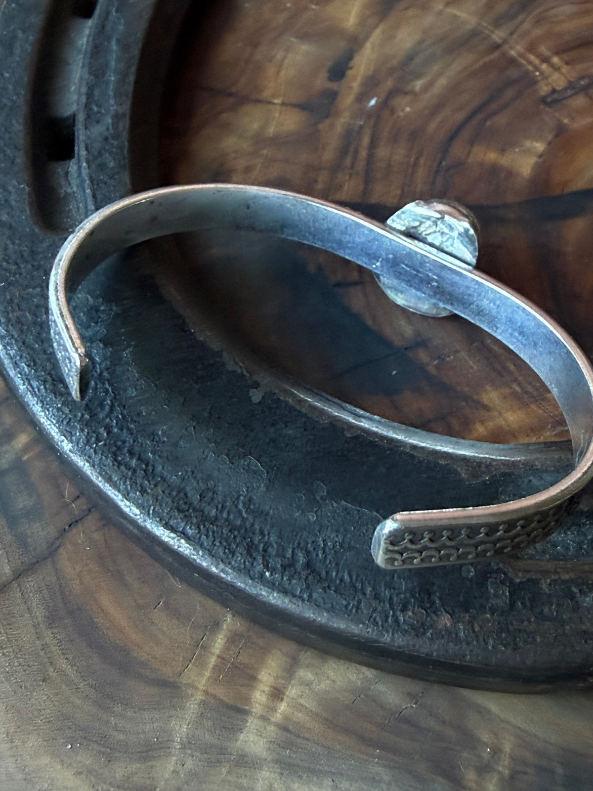 Sonoran Turquoise Sterling Silver Cuff Bracelet by Bootleg Silver Co – view 13