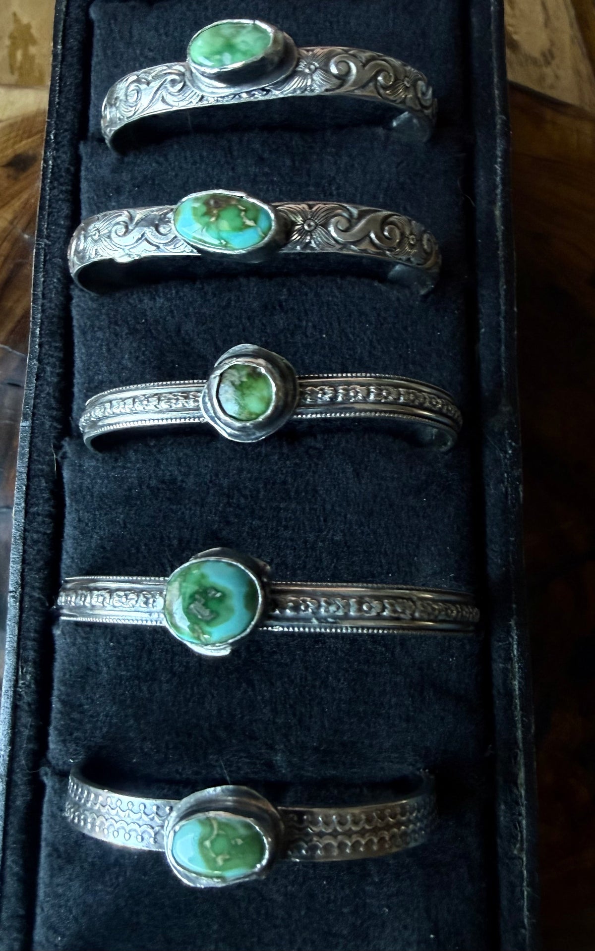 Sonoran Turquoise Sterling Silver Cuff Bracelet by Bootleg Silver Co – view 10
