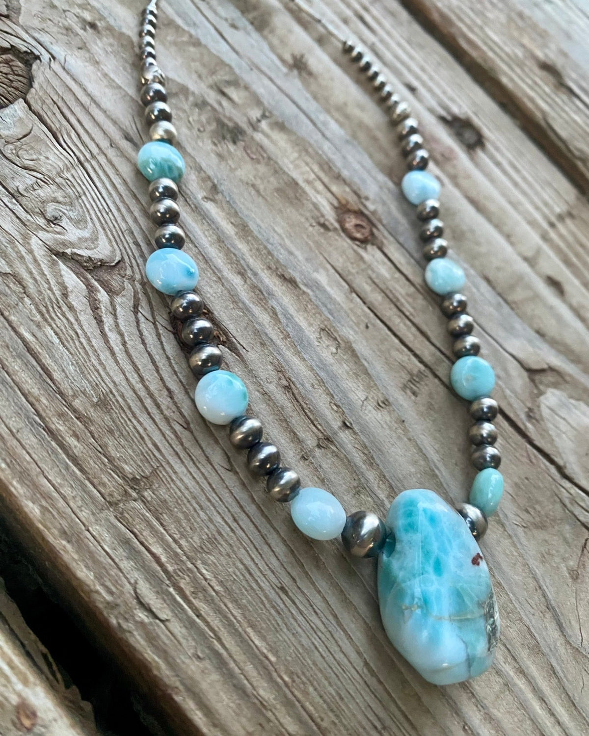 Larimar Necklace, Pendant & Ring Collection by Bootleg Silver Co – view 5