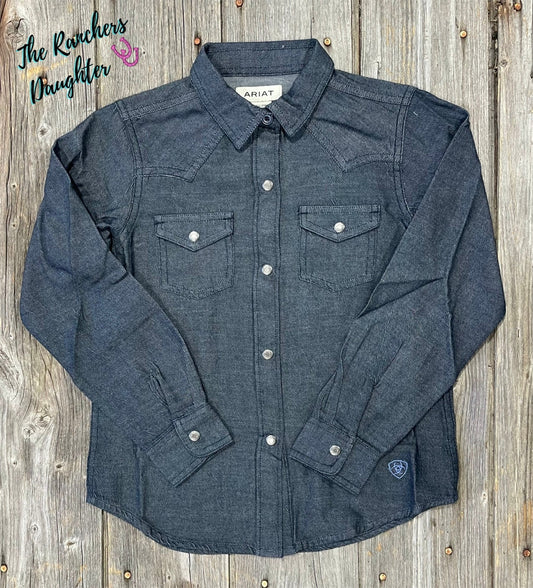Ariat Youth Chambray Western Shirt