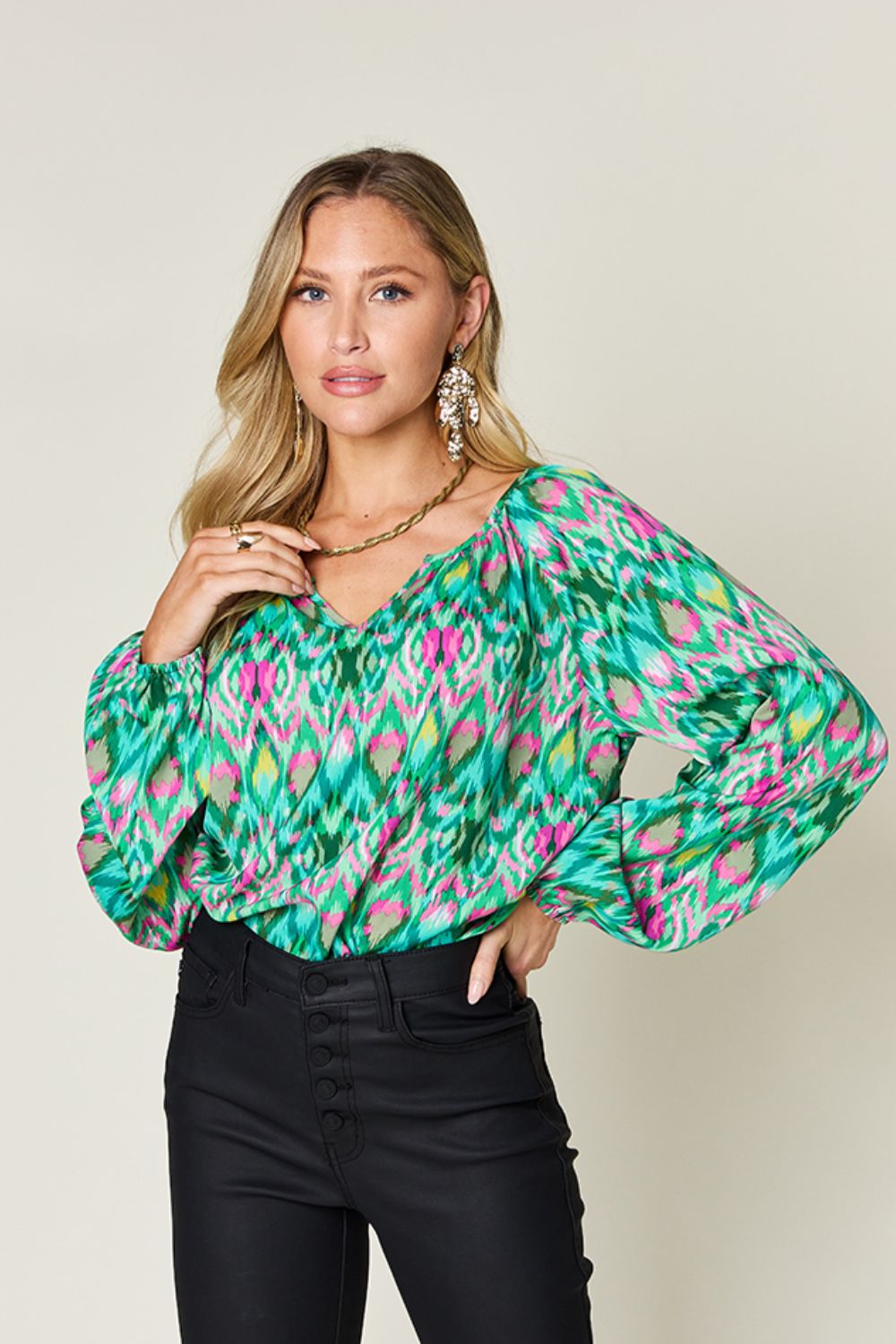 Western Loose Silhouette Blouse