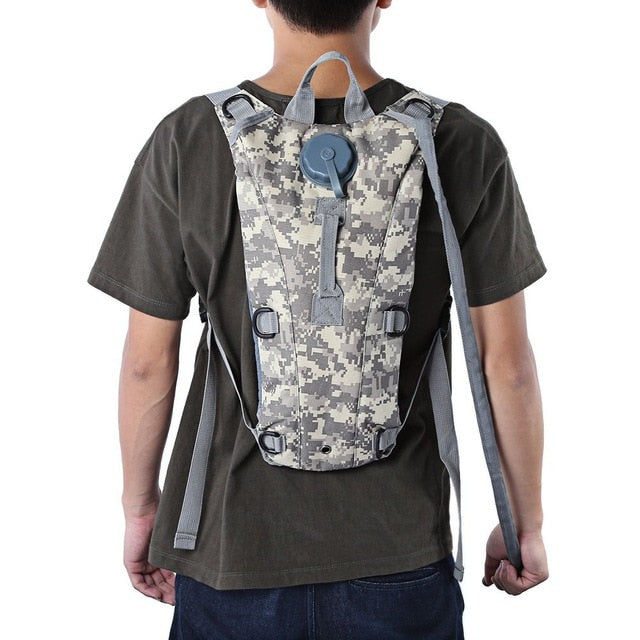 3L Hydration Backpack with Water Bladder – MOLLE Outdoor Pack