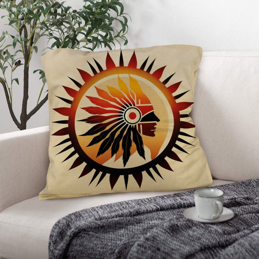 Native Sun Throw Pillow Case
