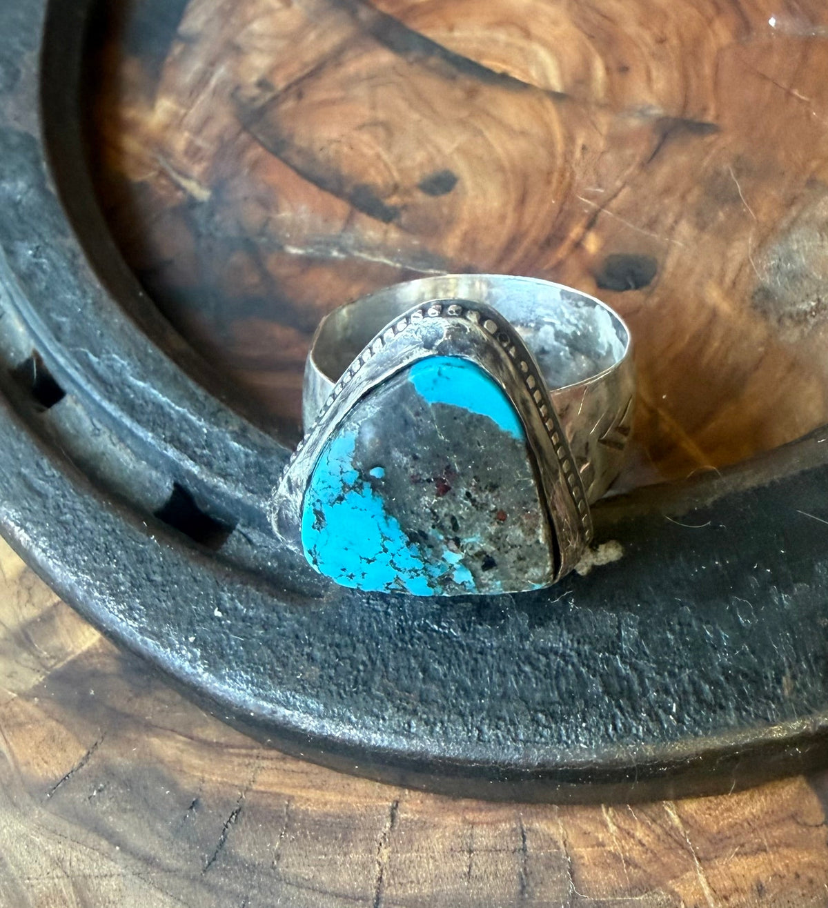 Merle Series | Bisbee Turquoise Men’s Sterling Silver Ring